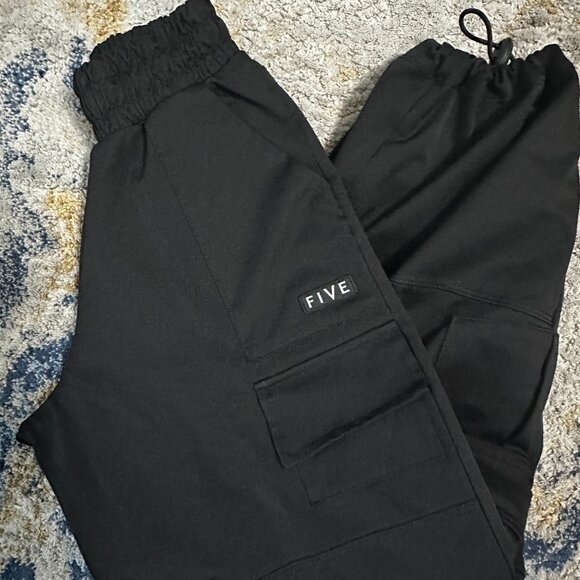 Five | Black Cargo Pants - Picture 3 of 3